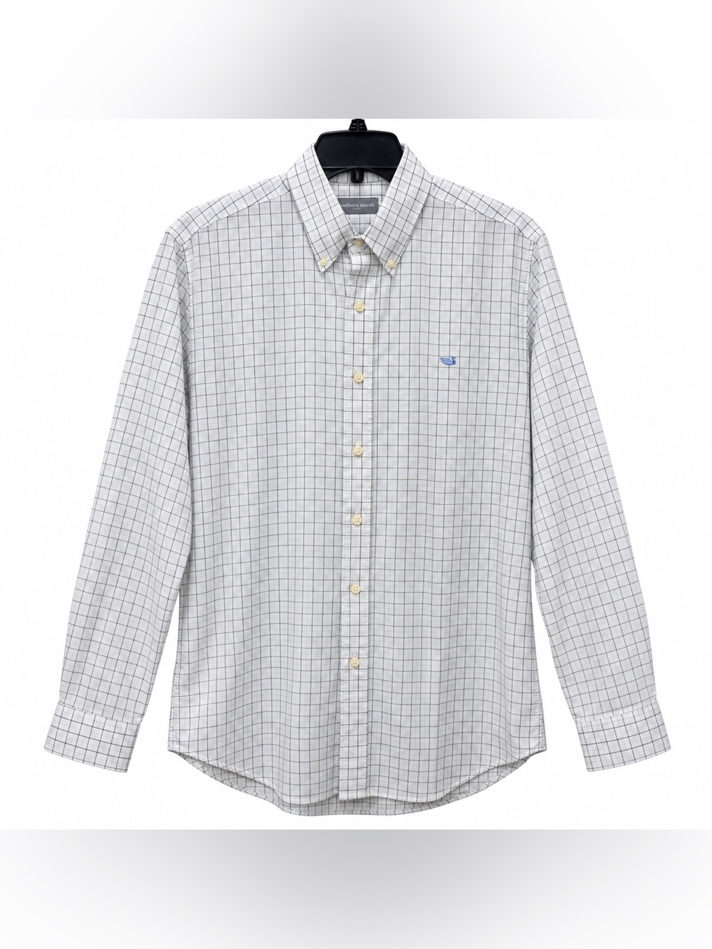 Southern Marsh Men’s Small Windowpane Plaid Button-Down Shirt